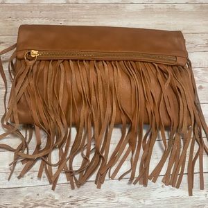 Pietro NYC leather fringe bag